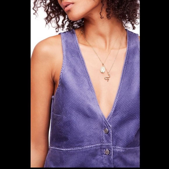 Free People rolling thunder corduroy dress large - Picture 5 of 7